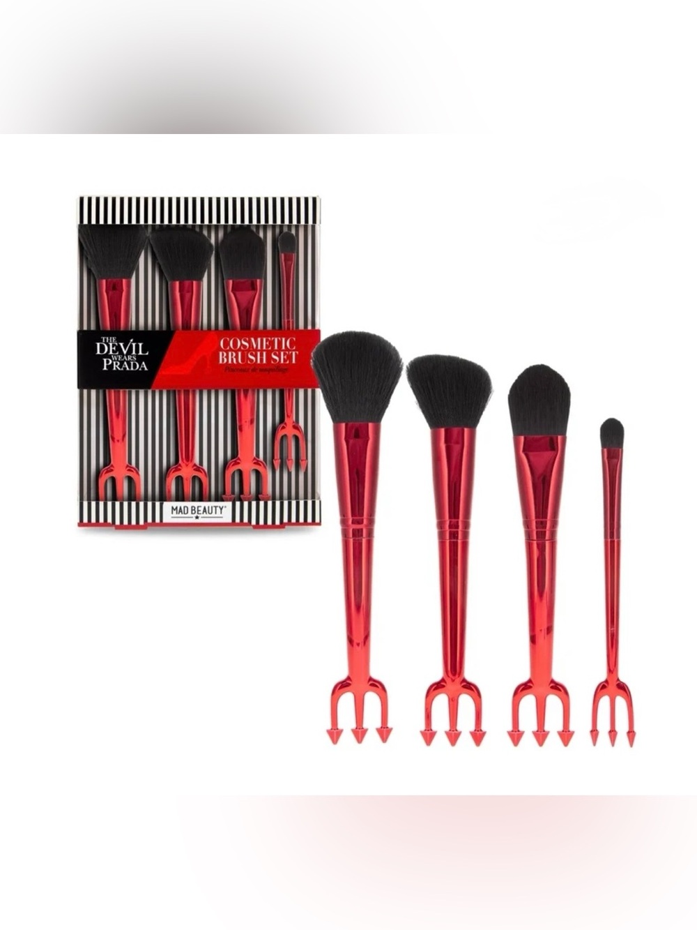 Mad Beauty Devil Wears Prada 4-Piece Brush Set